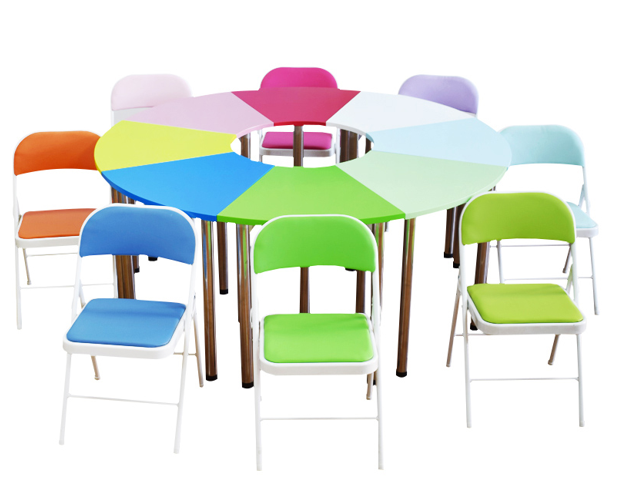 团体活动桌椅8色