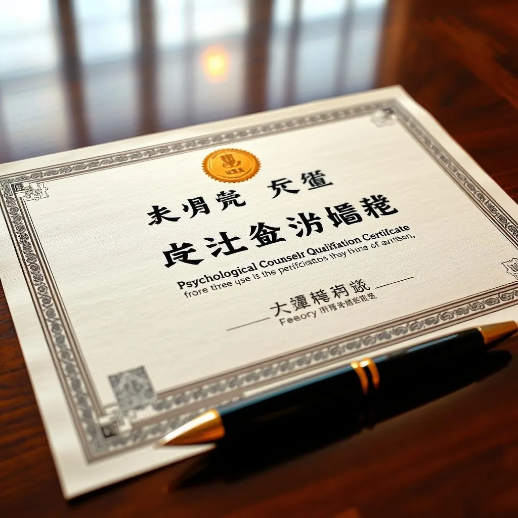 心理咨询师资格证书