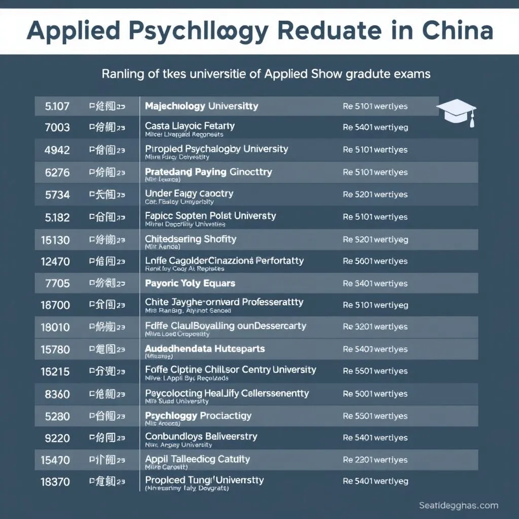 应用心理学考研学校排名