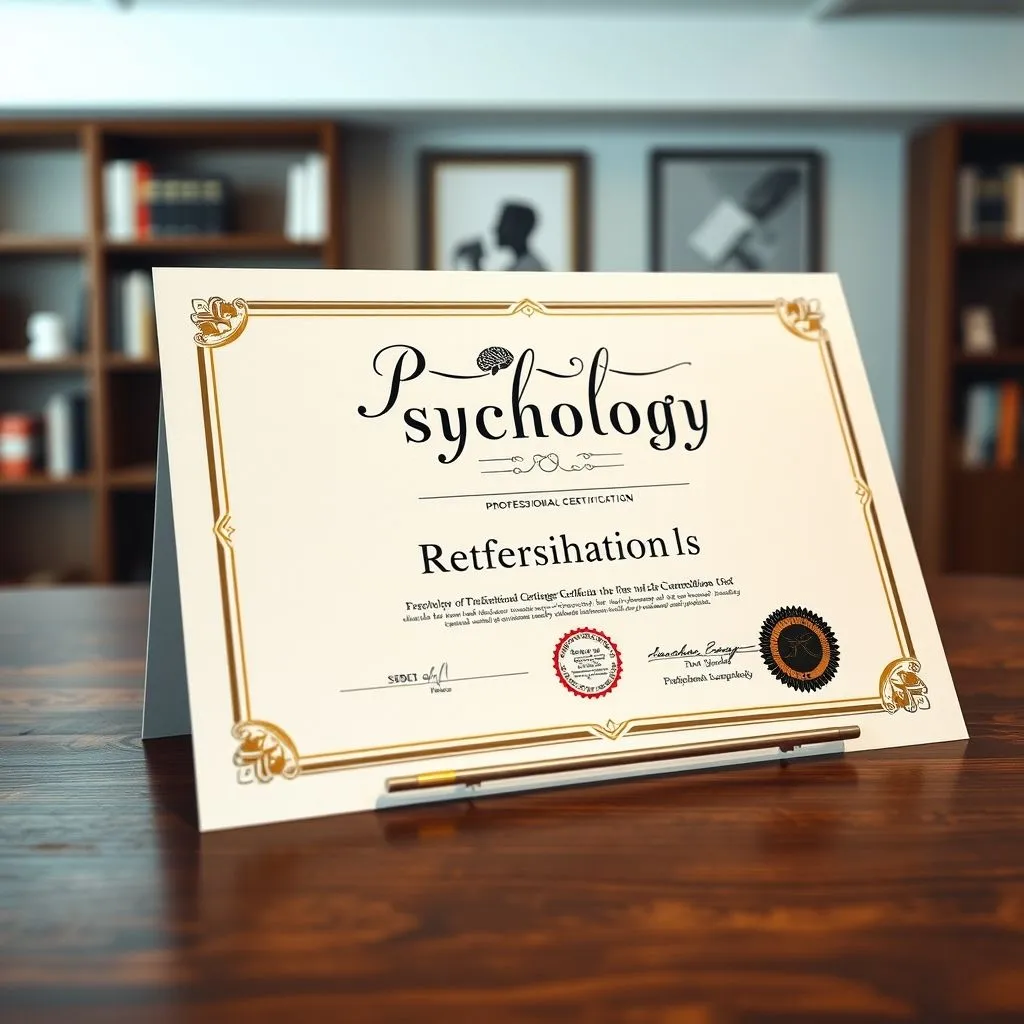 心理职业资格证书