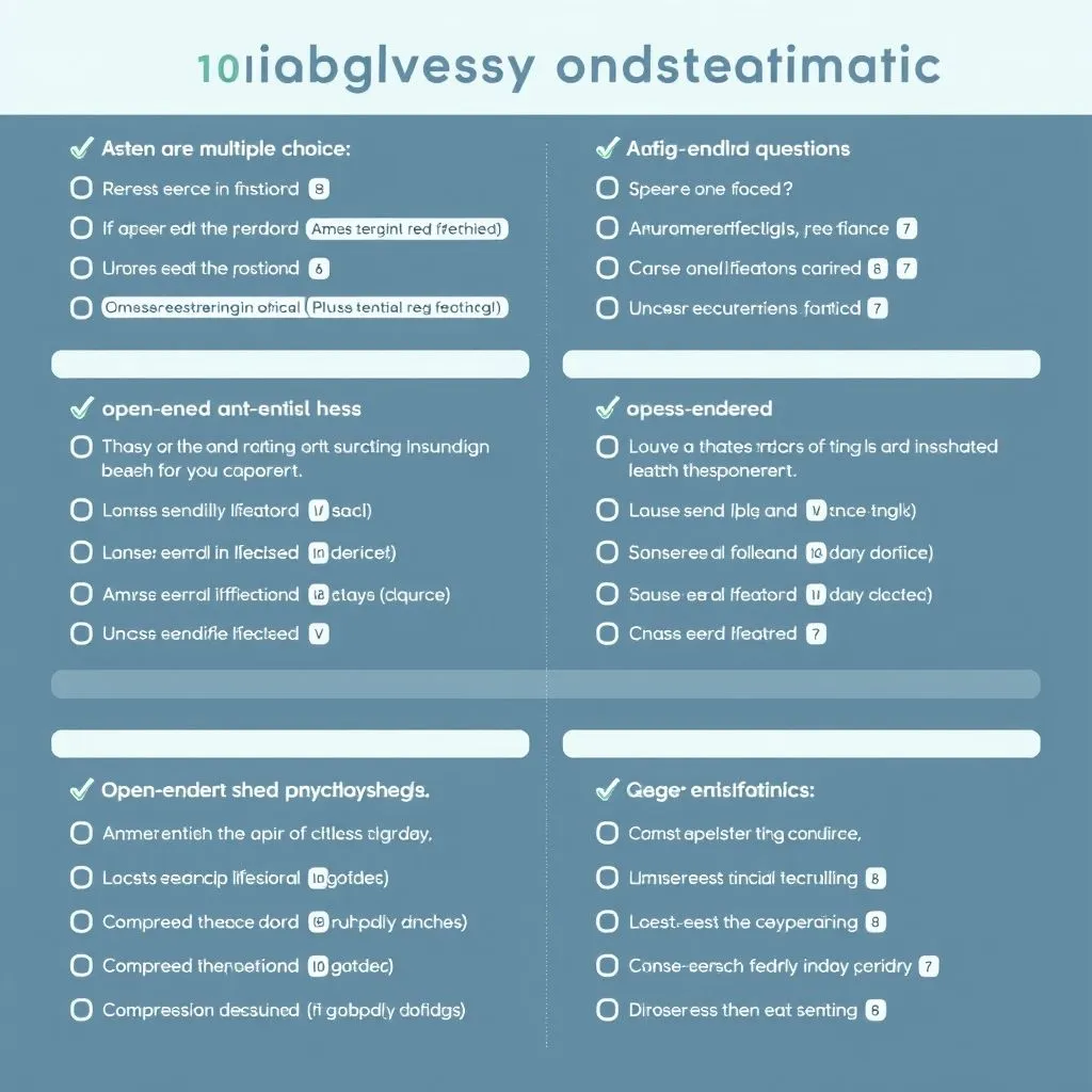 心理问卷调查题