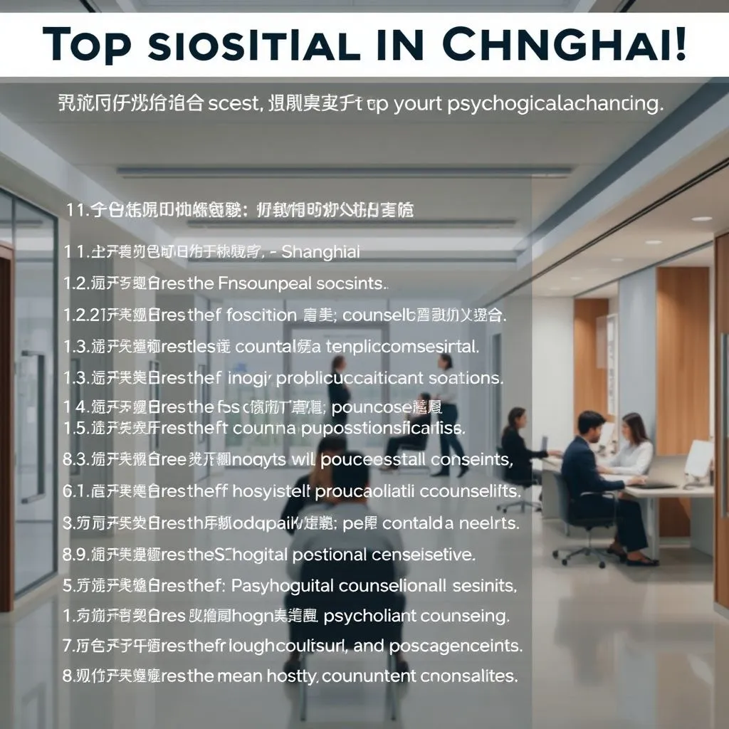 上海看心理医生哪个医院好