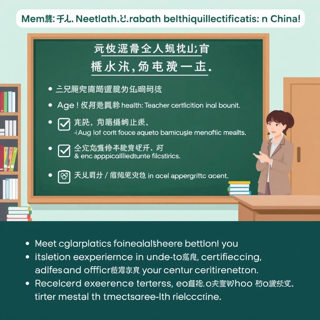 心理健康教师资格证报考条件