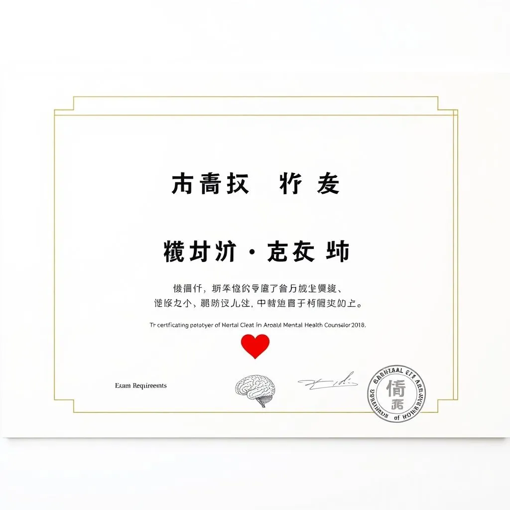 心理健康咨询师证书报考条件