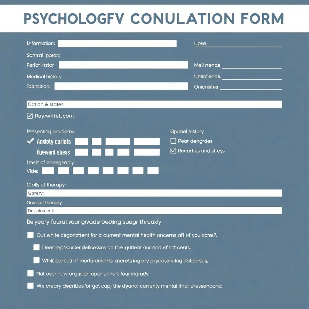 心理咨询表