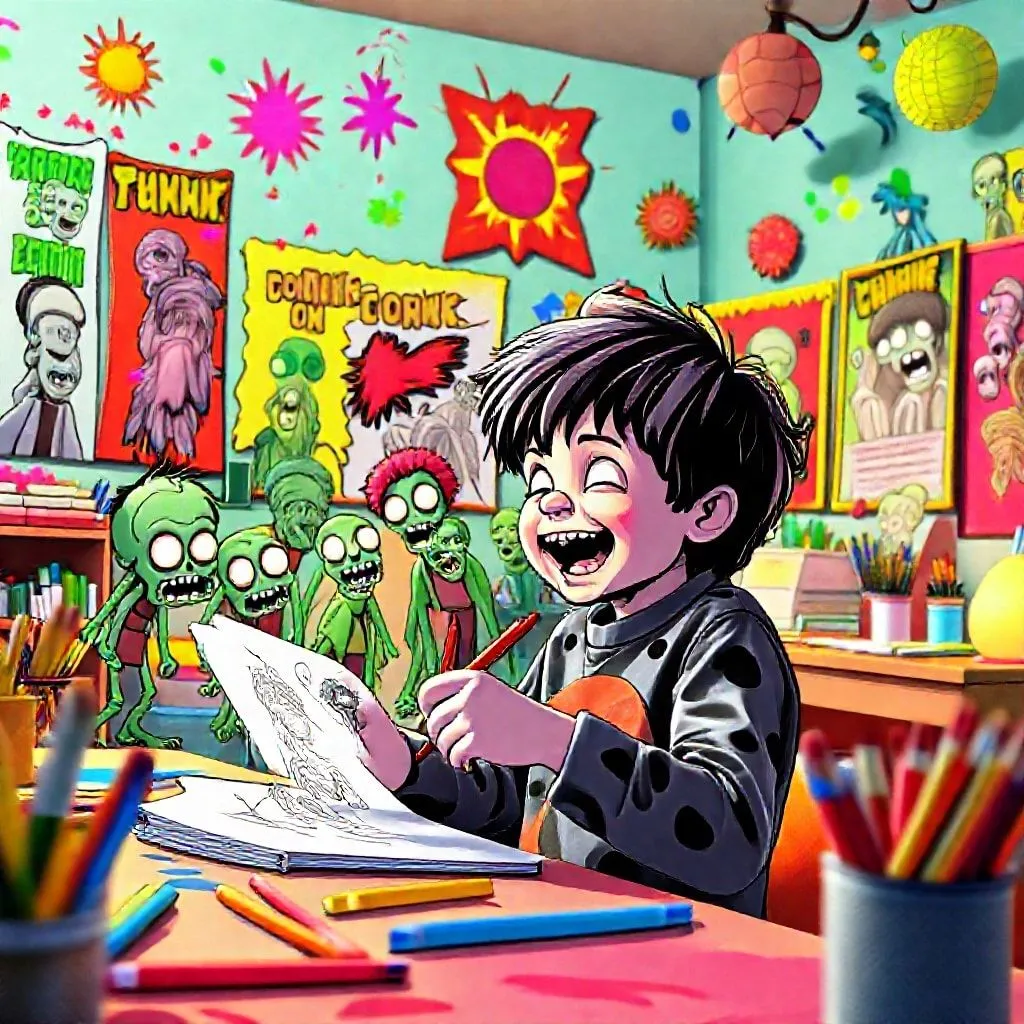 孩子喜欢画僵尸心理学怎么办呢