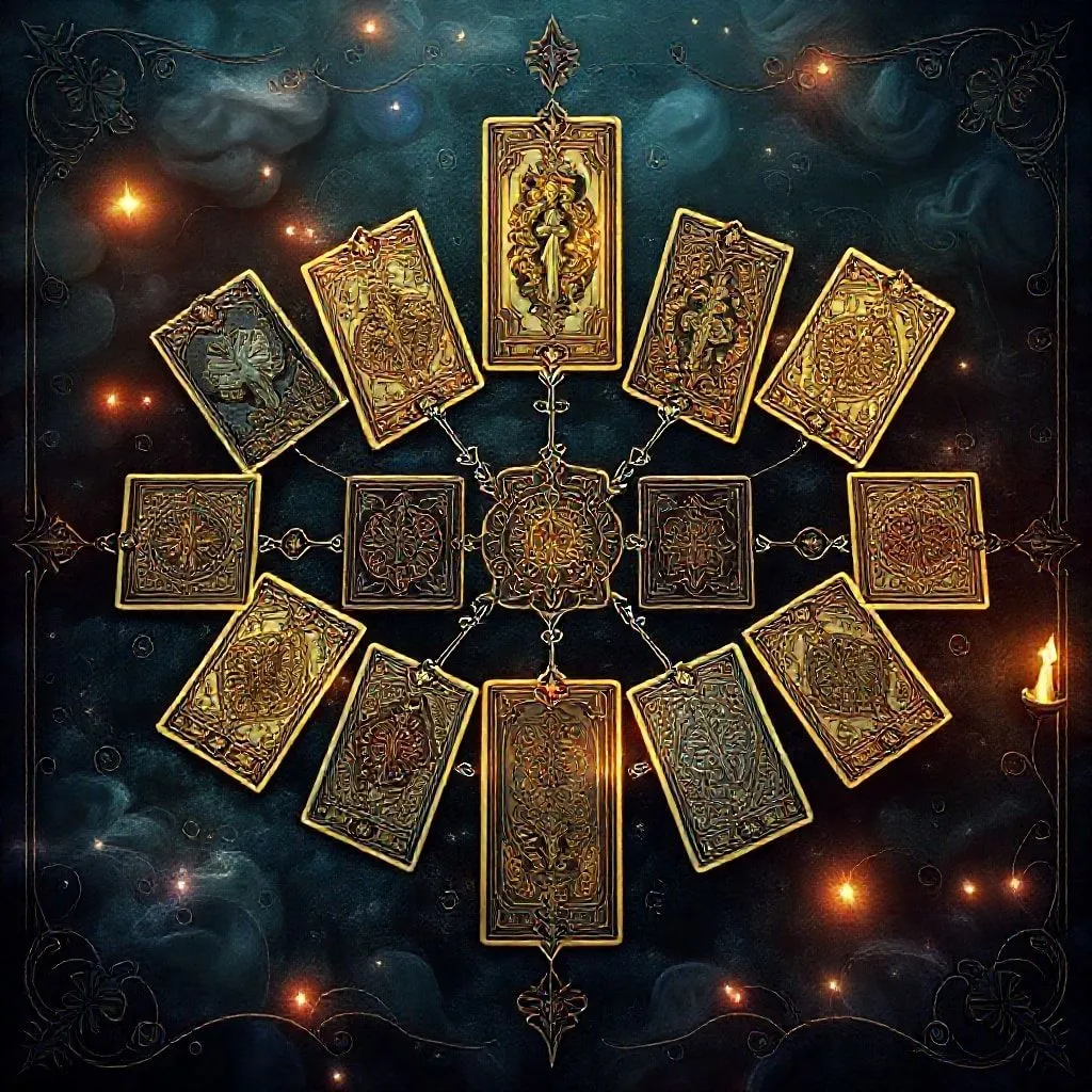 塔罗牌整合与选牌顺序图