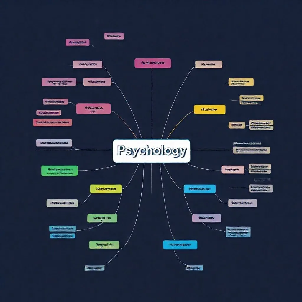 心理学思维导图模板清晰