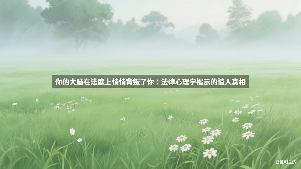 你的大脑在法庭上悄悄背叛了你：法律心理学揭示的惊人真相