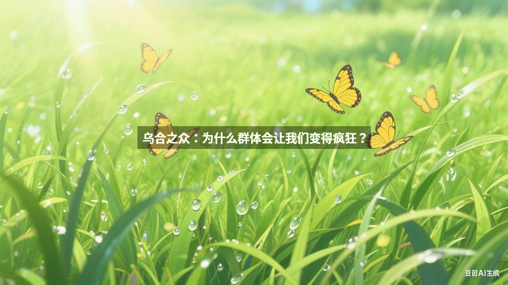 乌合之众：为什么群体会让我们变得疯狂？