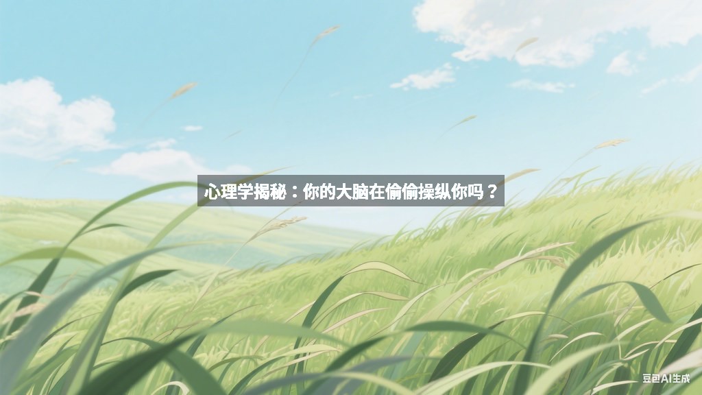 心理学揭秘：你的大脑在偷偷操纵你吗？