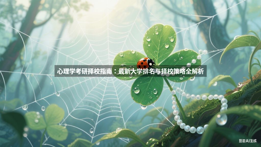 心理学考研择校指南：最新大学排名与择校策略全解析