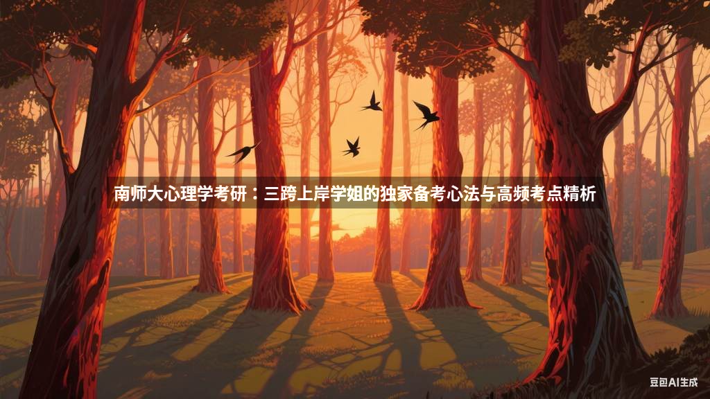 南师大心理学考研：三跨上岸学姐的独家备考心法与高频考点精析