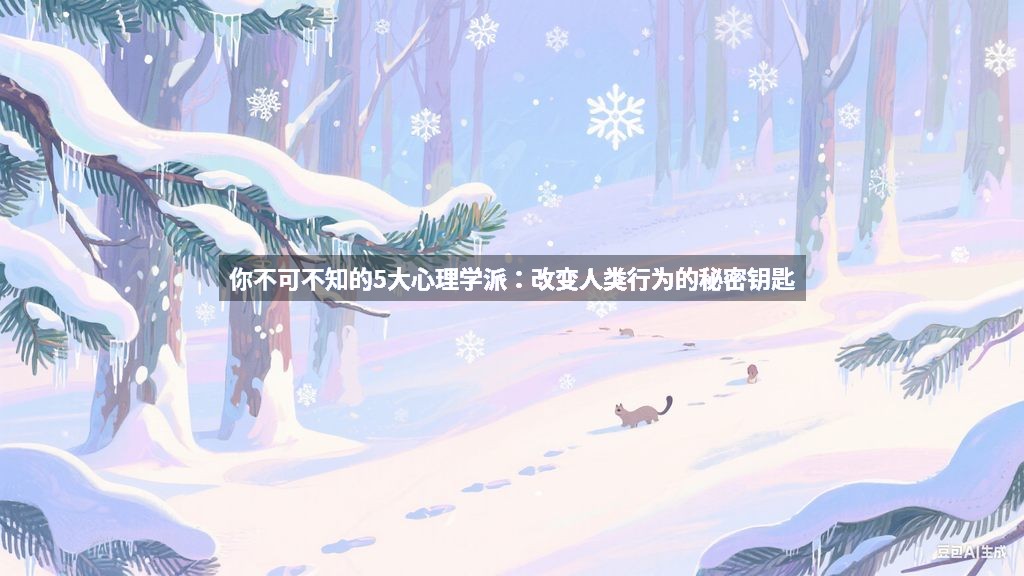 你不可不知的5大心理学派：改变人类行为的秘密钥匙