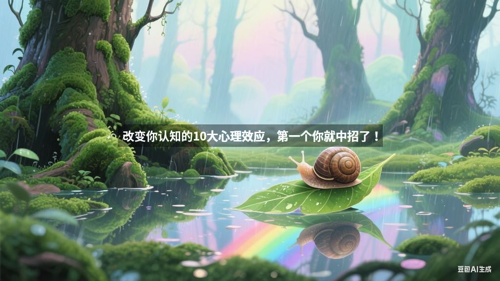 改变你认知的10大心理效应，第一个你就中招了！