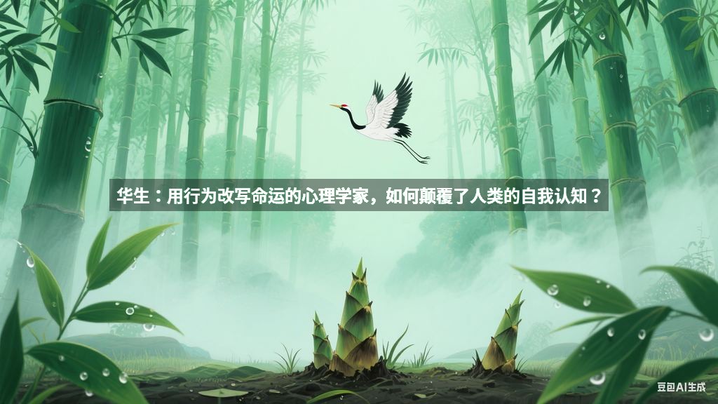 华生：用行为改写命运的心理学家，如何颠覆了人类的自我认知？