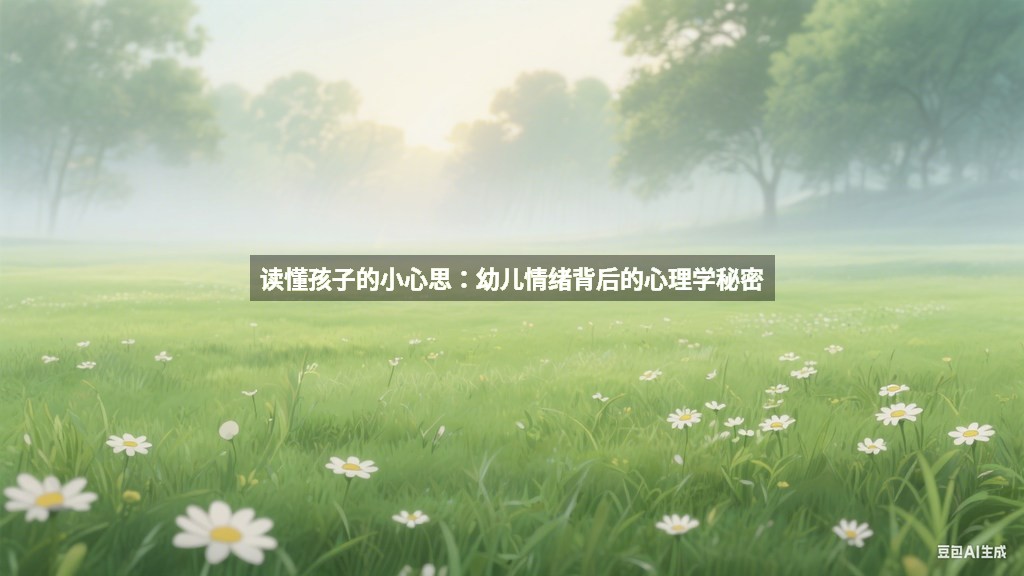 读懂孩子的小心思：幼儿情绪背后的心理学秘密