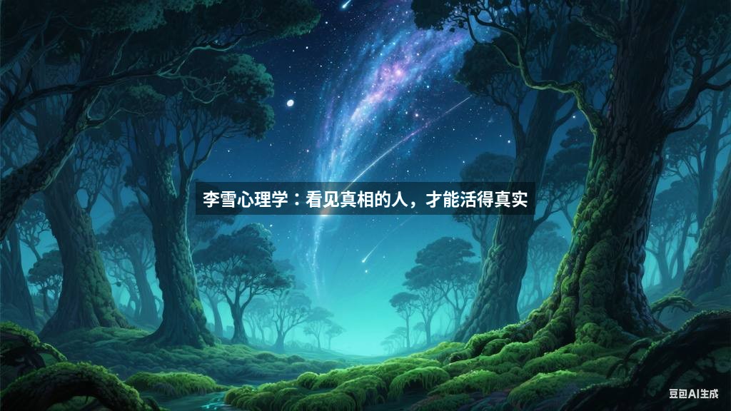 李雪心理学：看见真相的人，才能活得真实