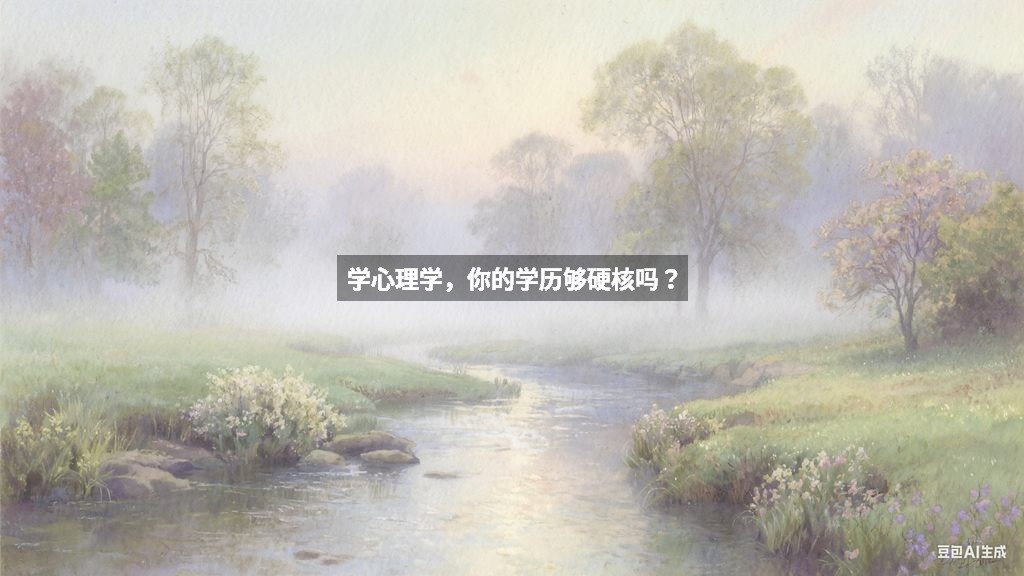 学心理学，你的学历够硬核吗？