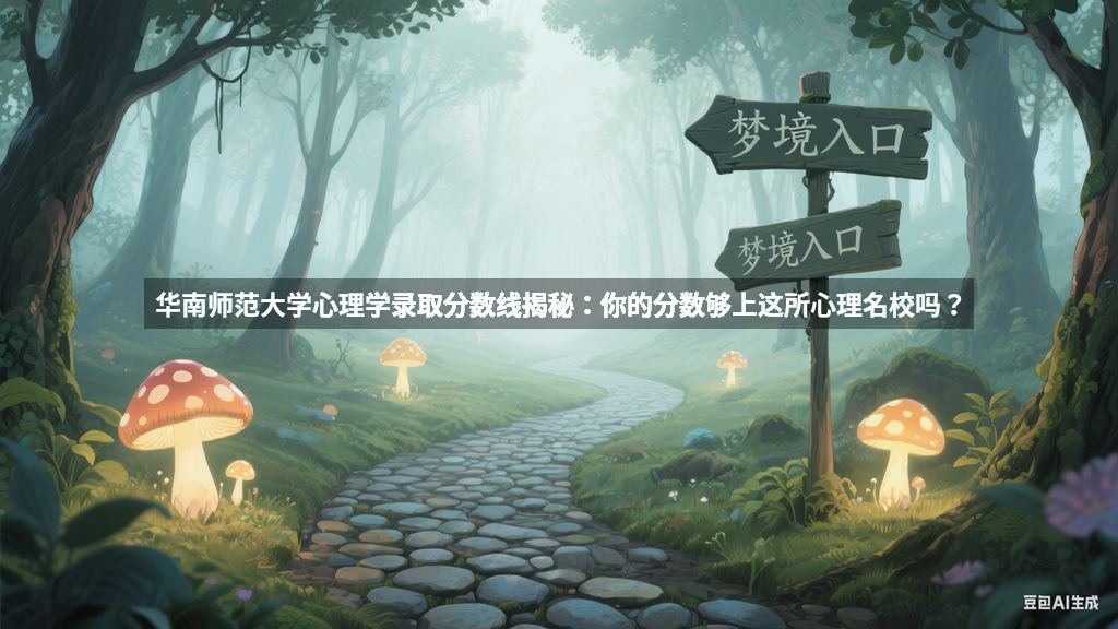 华南师范大学心理学录取分数线揭秘：你的分数够上这所心理名校吗？