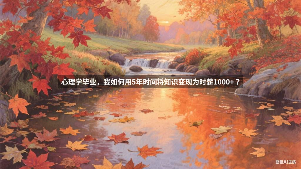 心理学毕业，我如何用5年时间将知识变现为时薪1000+？