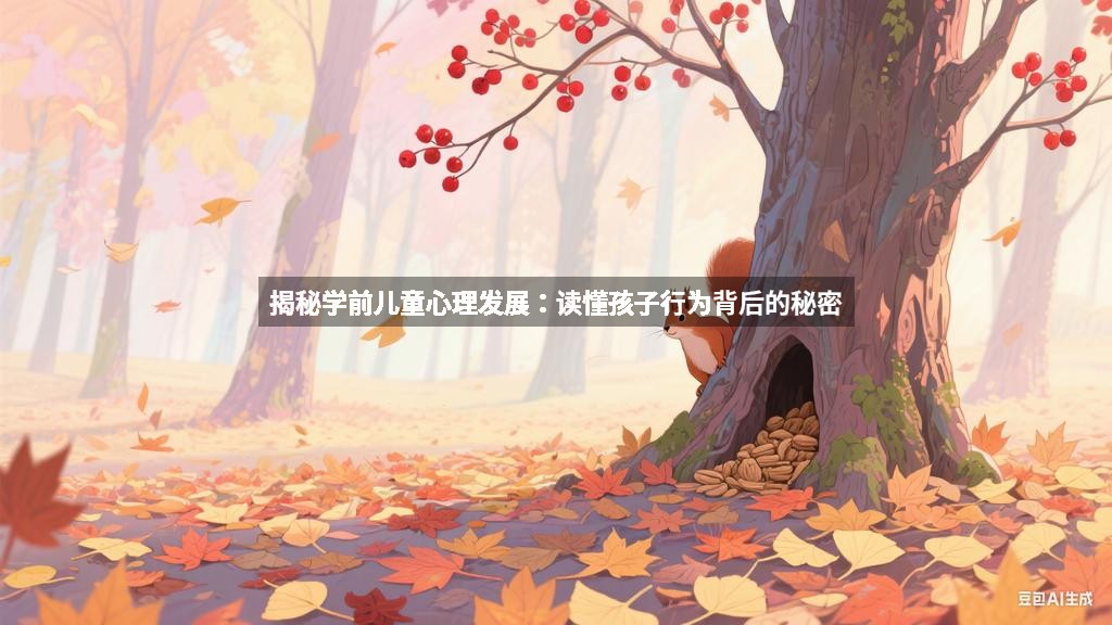 揭秘学前儿童心理发展：读懂孩子行为背后的秘密