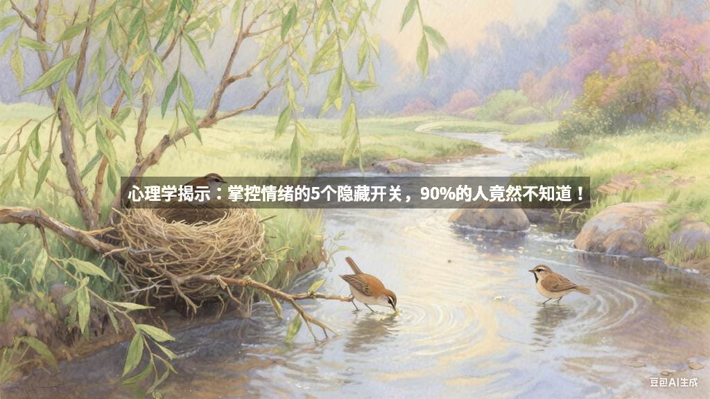 心理学揭示：掌控情绪的5个隐藏开关，90%的人竟然不知道！