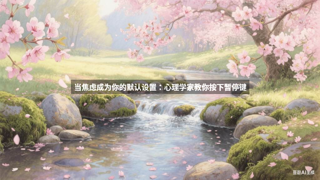 当焦虑成为你的默认设置：心理学家教你按下暂停键