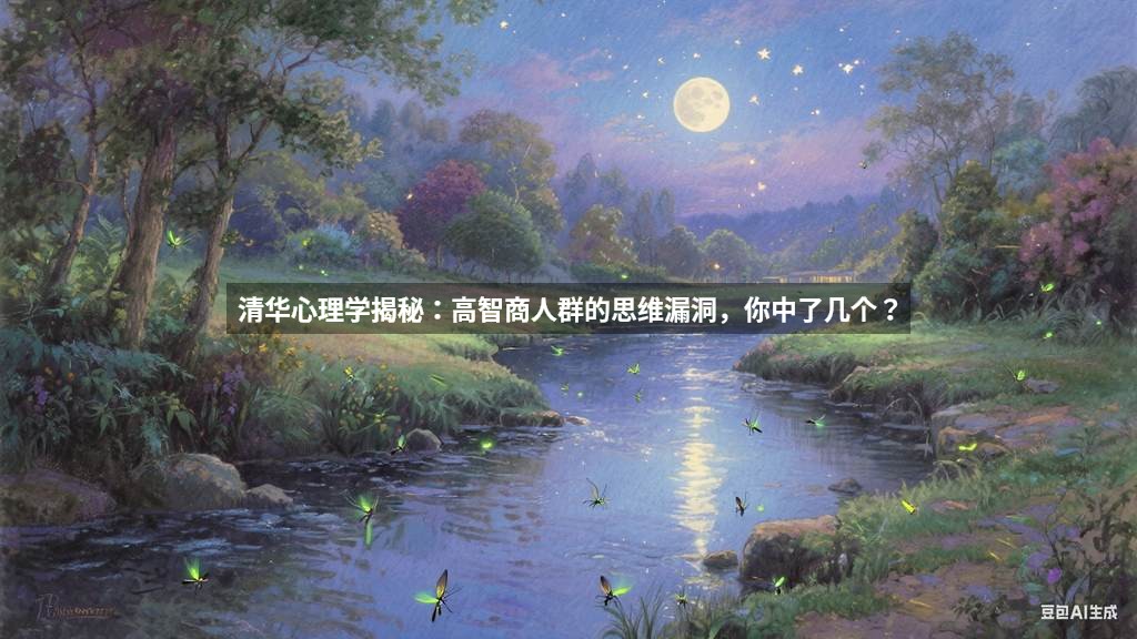 清华心理学揭秘：高智商人群的思维漏洞，你中了几个？