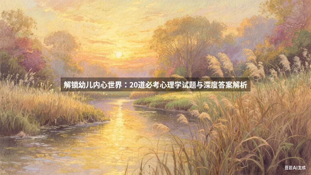 解锁幼儿内心世界：20道必考心理学试题与深度答案解析