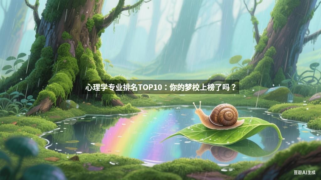心理学专业排名TOP10：你的梦校上榜了吗？
