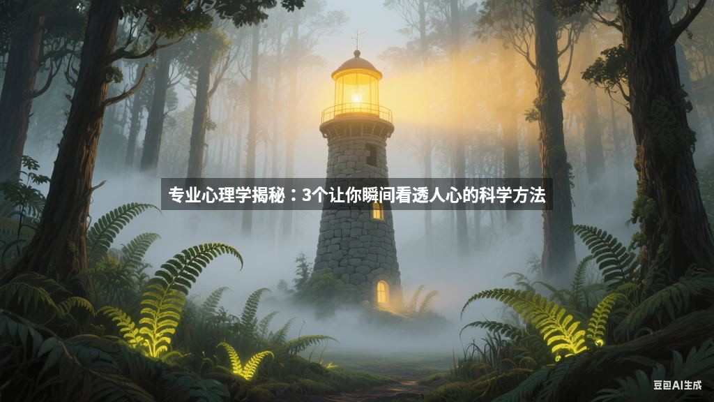 专业心理学揭秘：3个让你瞬间看透人心的科学方法