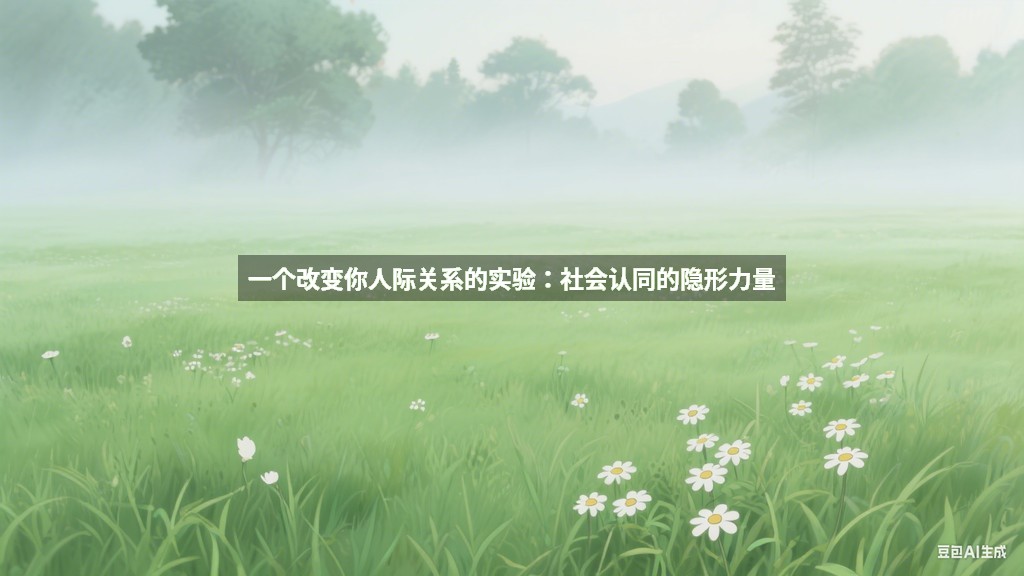 一个改变你人际关系的实验：社会认同的隐形力量