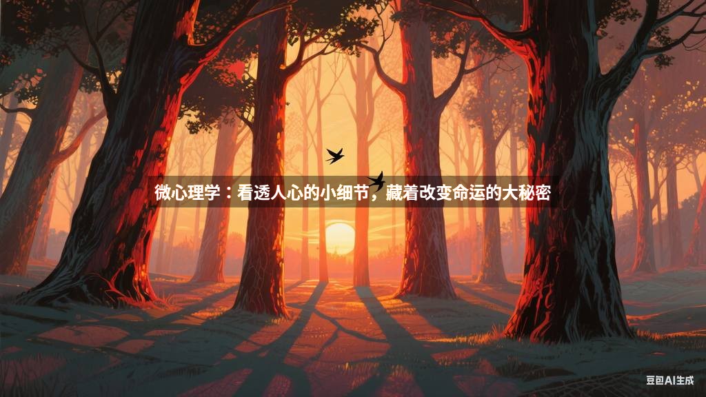 微心理学：看透人心的小细节，藏着改变命运的大秘密