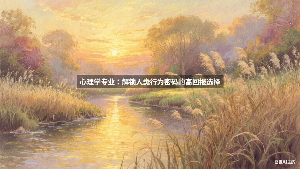心理学专业：解锁人类行为密码的高回报选择