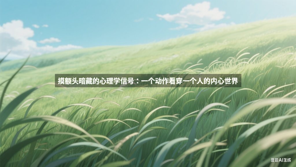 摸额头暗藏的心理学信号：一个动作看穿一个人的内心世界