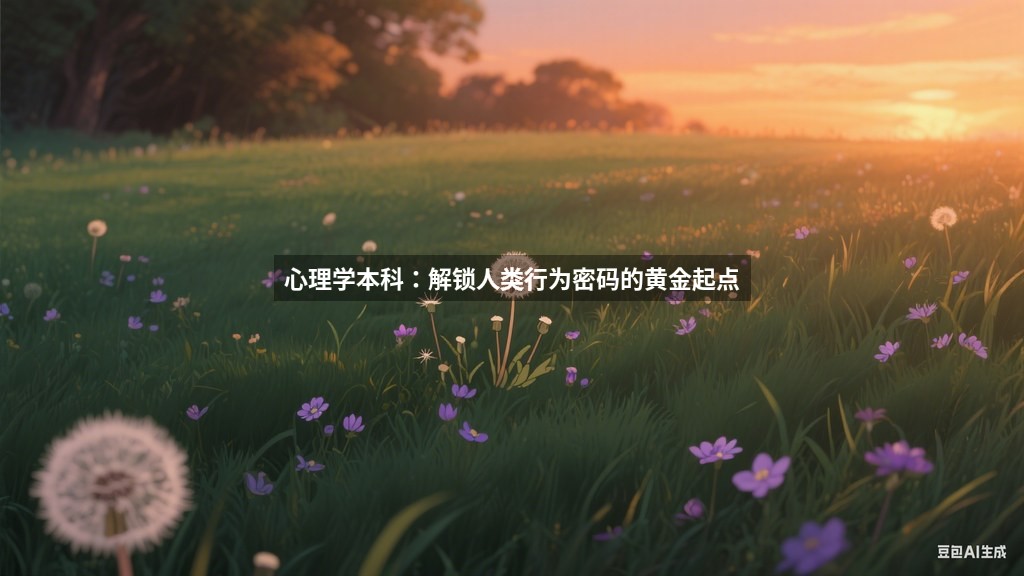 心理学本科：解锁人类行为密码的黄金起点