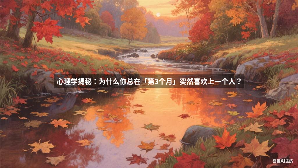 心理学揭秘：为什么你总在「第3个月」突然喜欢上一个人？