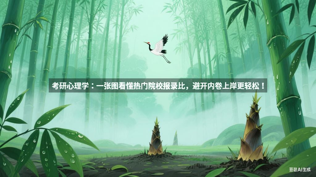 考研心理学：一张图看懂热门院校报录比，避开内卷上岸更轻松！