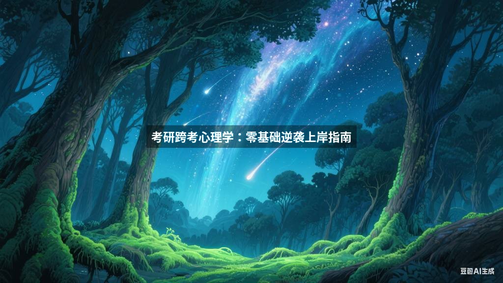 考研跨考心理学：零基础逆袭上岸指南