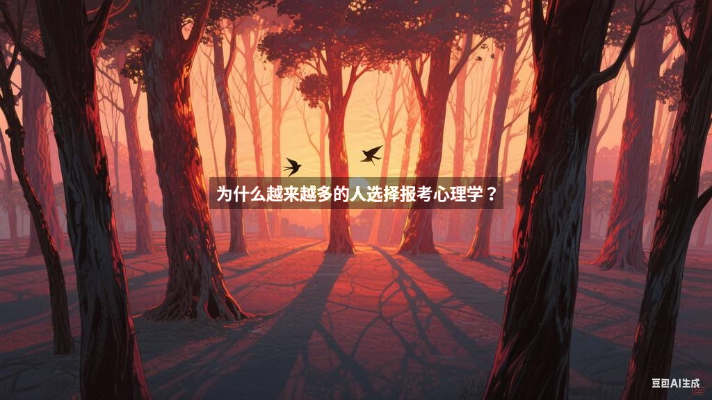 为什么越来越多的人选择报考心理学？