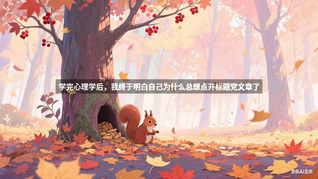 学完心理学后，我终于明白自己为什么总想点开标题党文章了