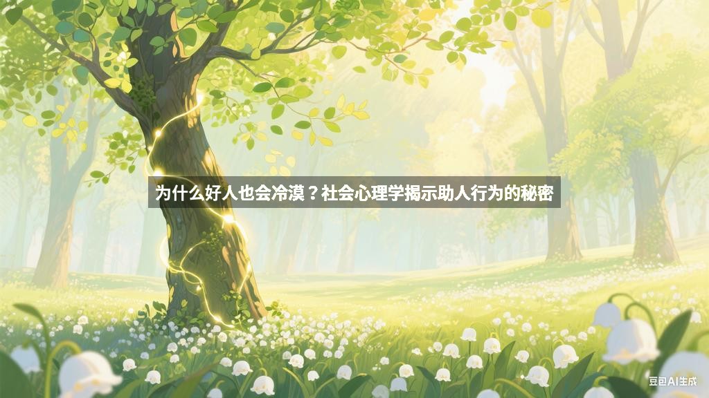 为什么好人也会冷漠？社会心理学揭示助人行为的秘密