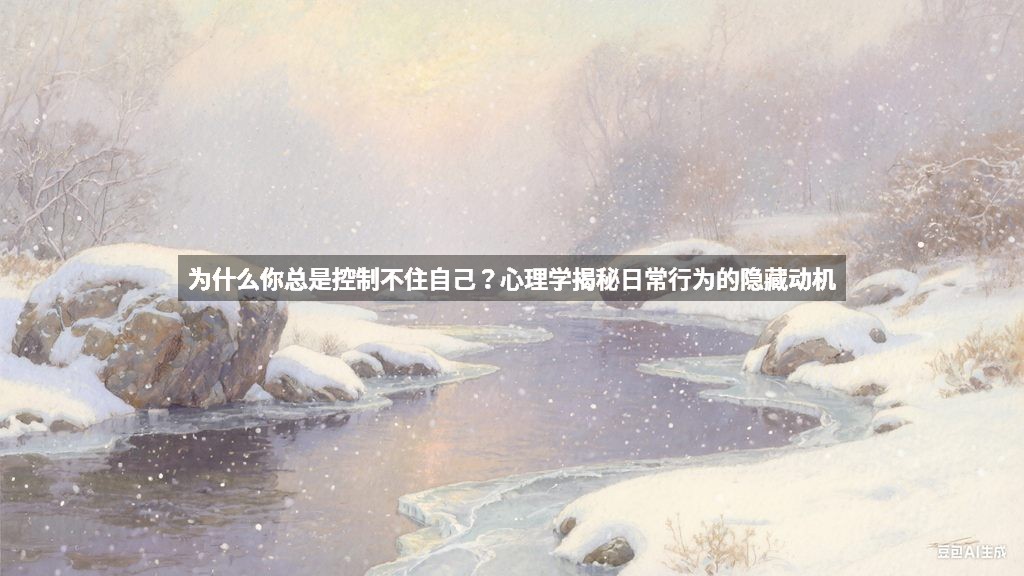 为什么你总是控制不住自己？心理学揭秘日常行为的隐藏动机