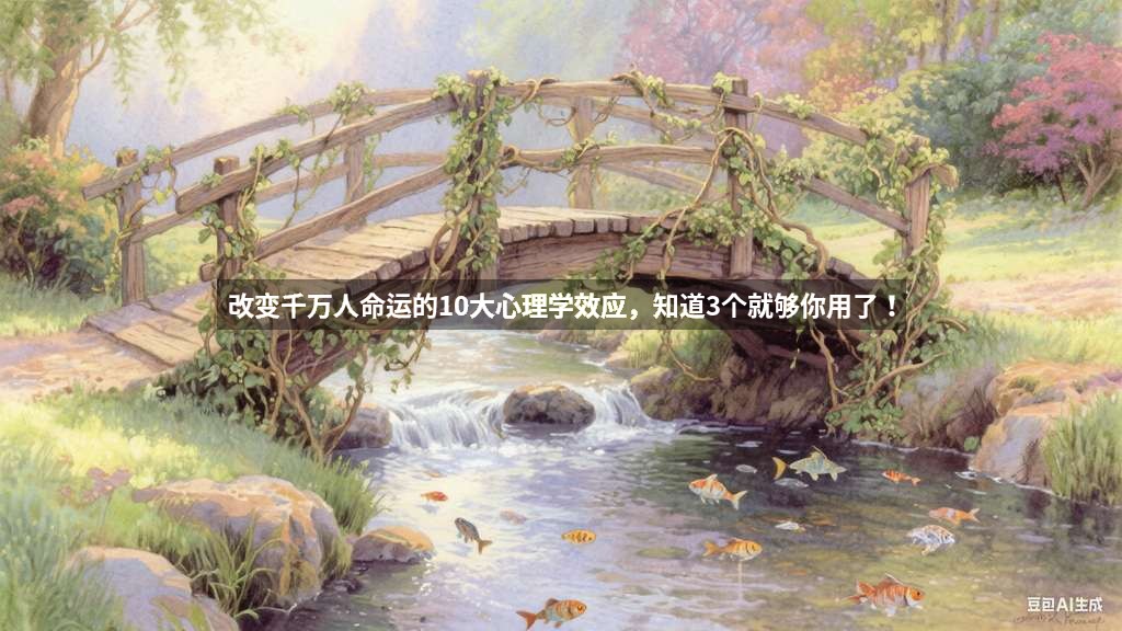 改变千万人命运的10大心理学效应，知道3个就够你用了！