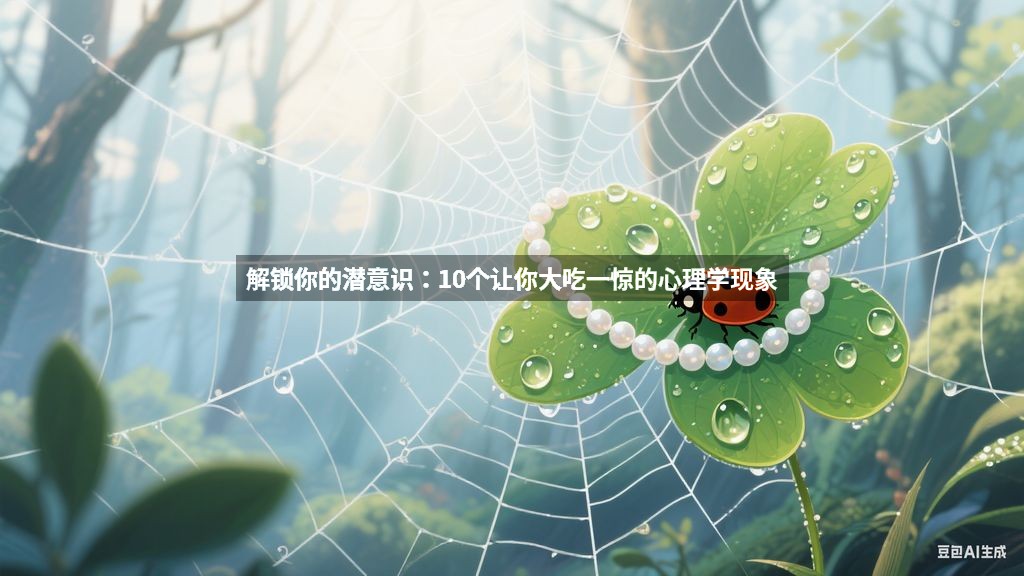 解锁你的潜意识：10个让你大吃一惊的心理学现象