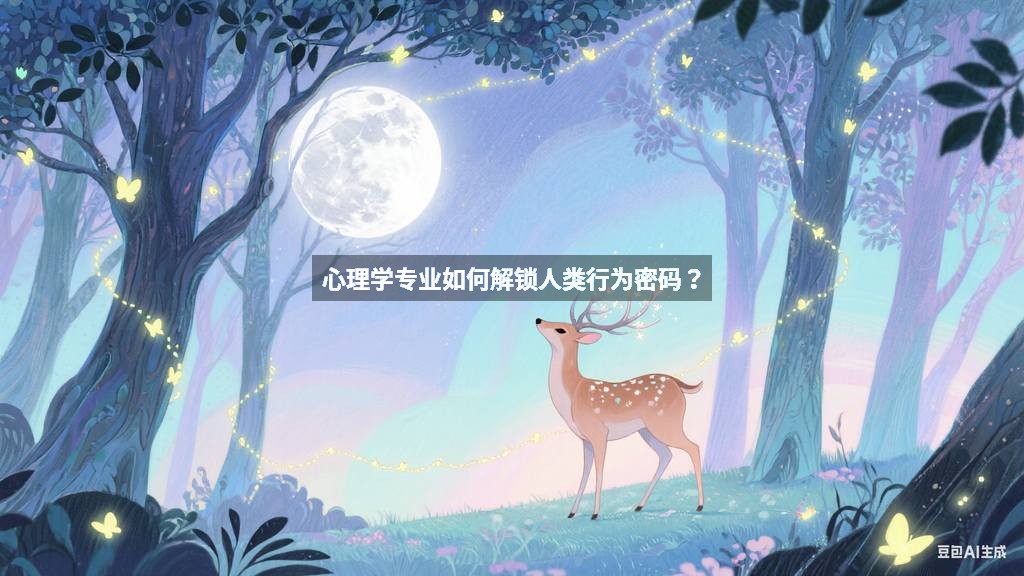 心理学专业如何解锁人类行为密码？