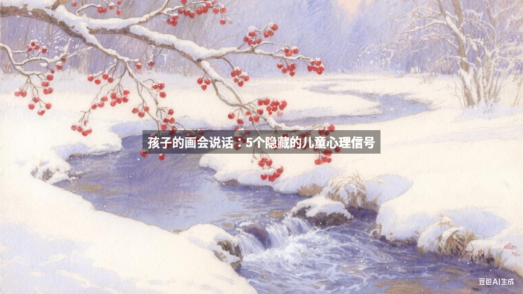 孩子的画会说话：5个隐藏的儿童心理信号