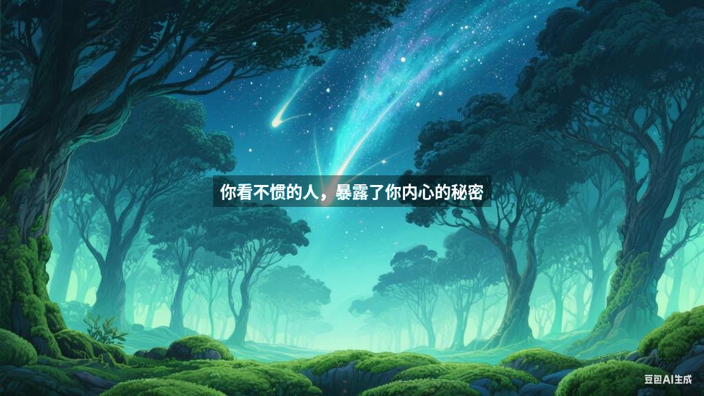 你看不惯的人，暴露了你内心的秘密