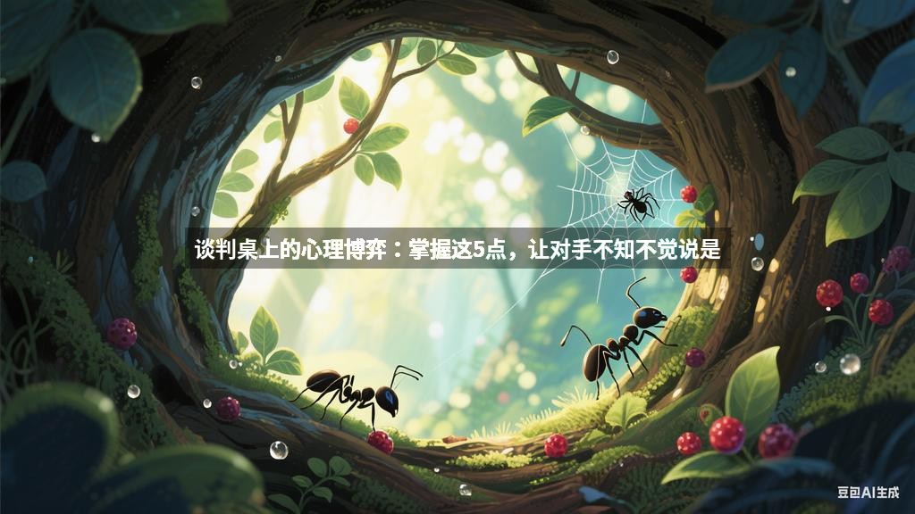 谈判桌上的心理博弈：掌握这5点，让对手不知不觉说是